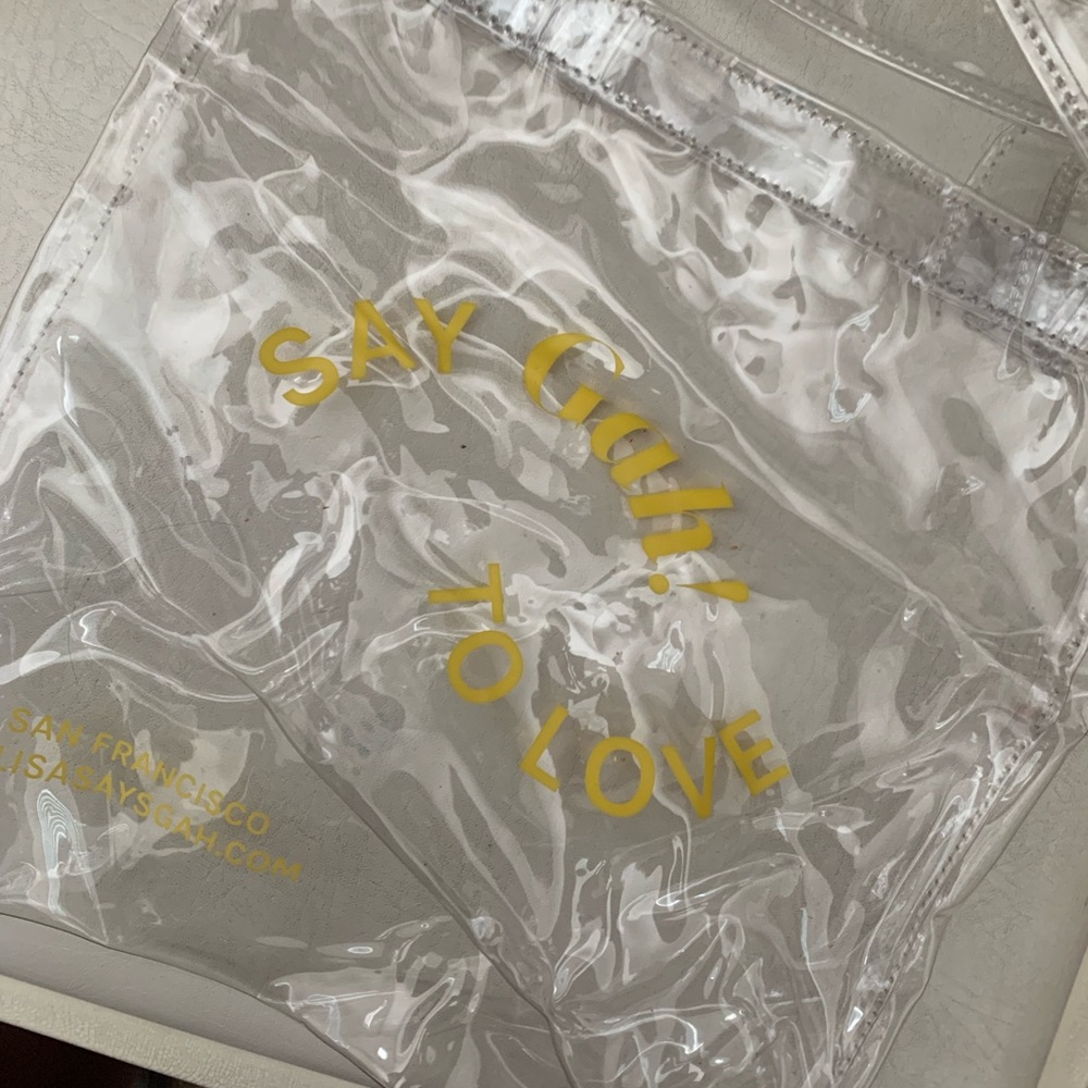Lisa Says Gah Mini Clear Tote
